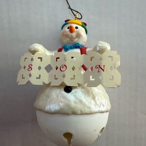 Hallmark Keepsake "Snow Son" Bell Christmas ornament 2005.